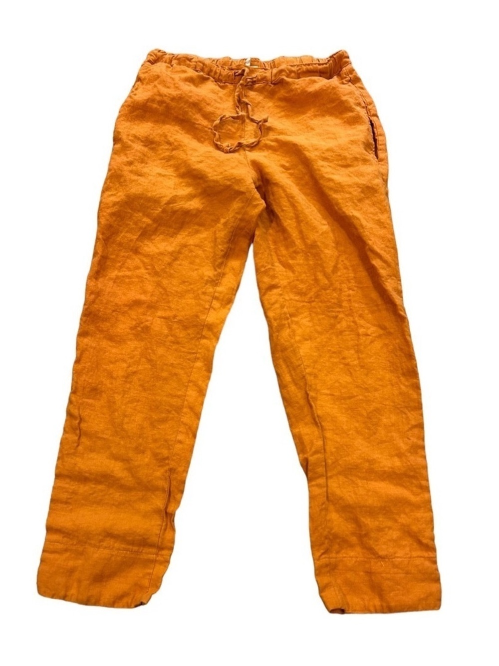 South Street Linen Orange Elastic Waist pants
Adorable 100% linen pants